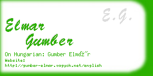 elmar gumber business card